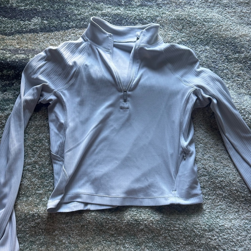 Lululemon Ready to Rulu ribbed half zip